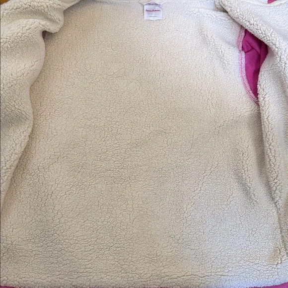 Hanna Andersson Print Faux Shearling Lined Hoodie Size 8
